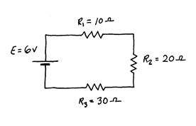 DC Series Resistor Circuit